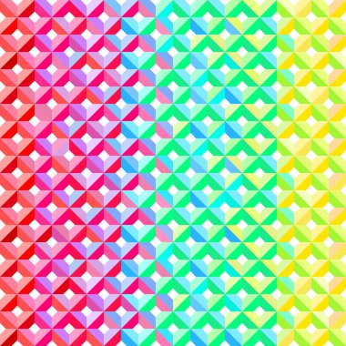 Gökkuşağı geometrik desen