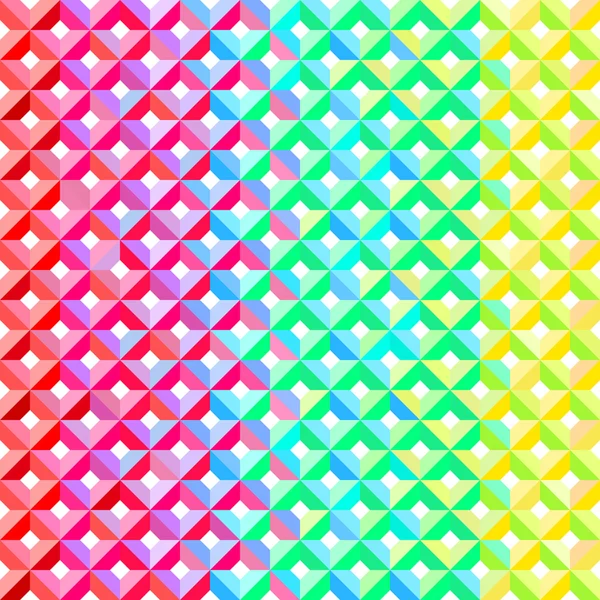 彩虹的几何图案 — 图库照片