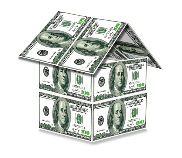 House from dollars — Stock Photo, Image