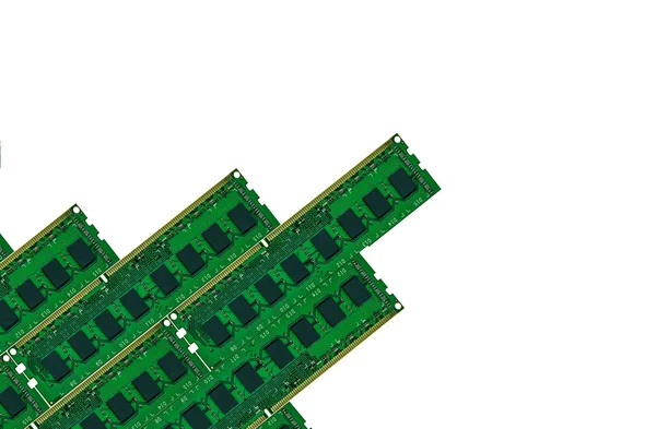 Niektóre Rady pamięci komputera na białym tle — Zdjęcie stockowe