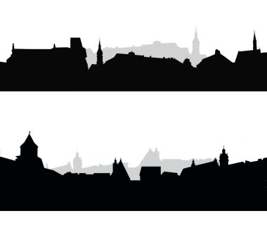eski town.silouette seti