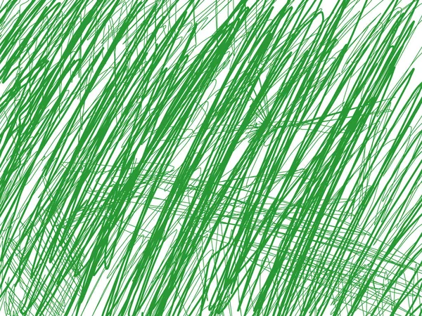 Traços Caóticos Verdes Aplicam Diagonalmente Uma Superfície Branca Contexto Abstrato — Fotografia de Stock