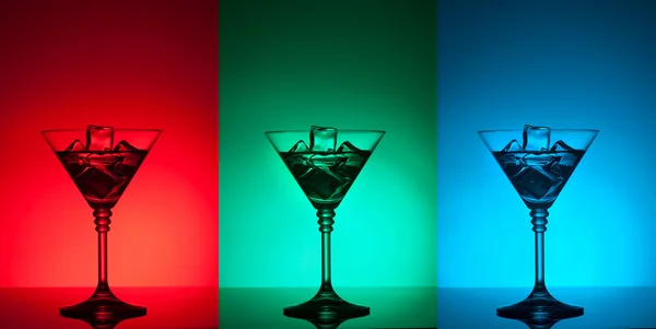 Colourful coctail on the differend backgrounds — Stock Photo, Image