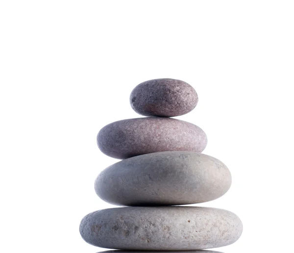 Rocas aisladas en blanco dentro del estudio . — Foto de Stock