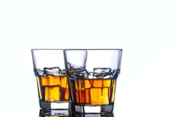 Scotch whiskey and ice — Stock Photo, Image