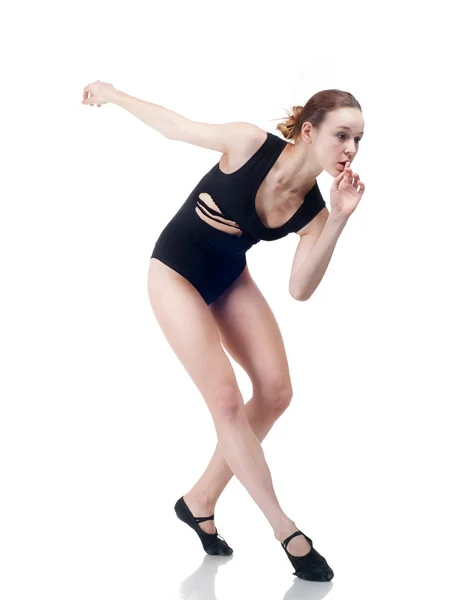 Teenage girl dancing hip-hop — Stock Photo, Image