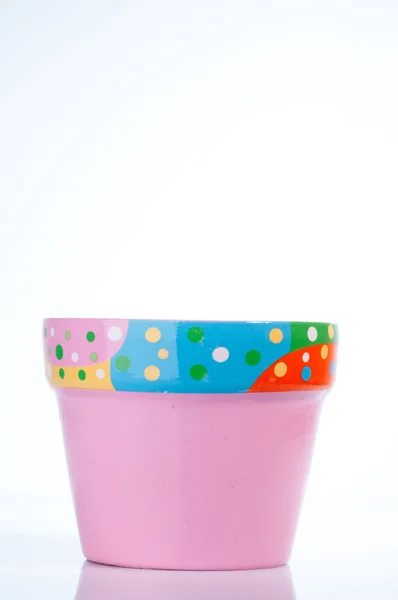 Vaso di fiori vuoto colorato — Foto Stock