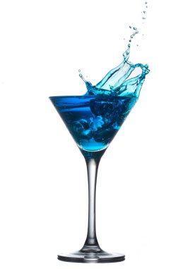 Mavi kokteyl sıçraması ile
