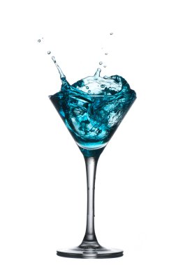 Mavi kokteyl sıçraması ile