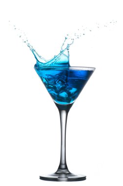 Mavi kokteyl sıçraması ile