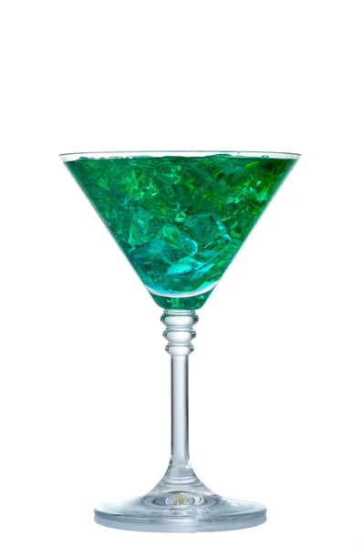 Grüne Cocktail mit Spritzer — Stockfoto