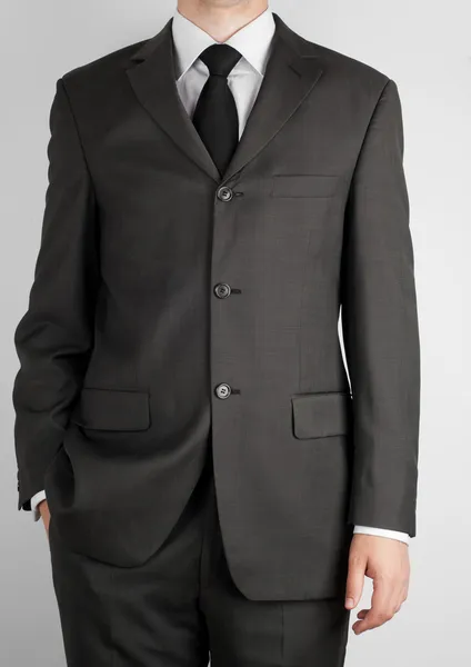 Dark business suit with a tie — Stock Photo, Image