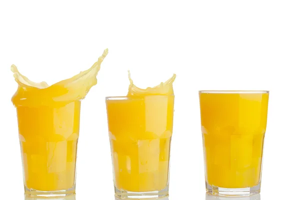 Orangensaft Splash collection — Stockfoto