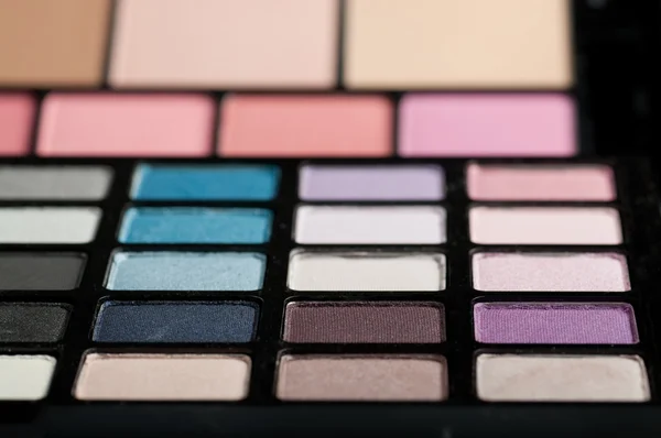 Make up palette of colorful eyeshadow