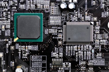 anakart üzerinde entegre mikroçip