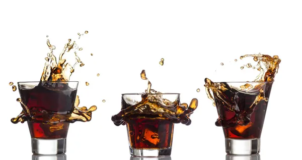 Cola-Splash — Stockfoto