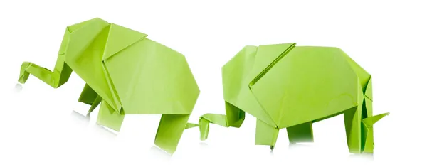 Origami d'éléphants — Photo