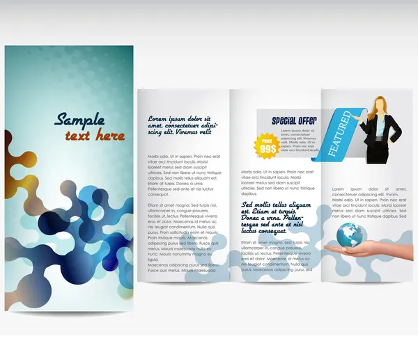 Business sjabloon of bedrijfsbrochure — Stockvector