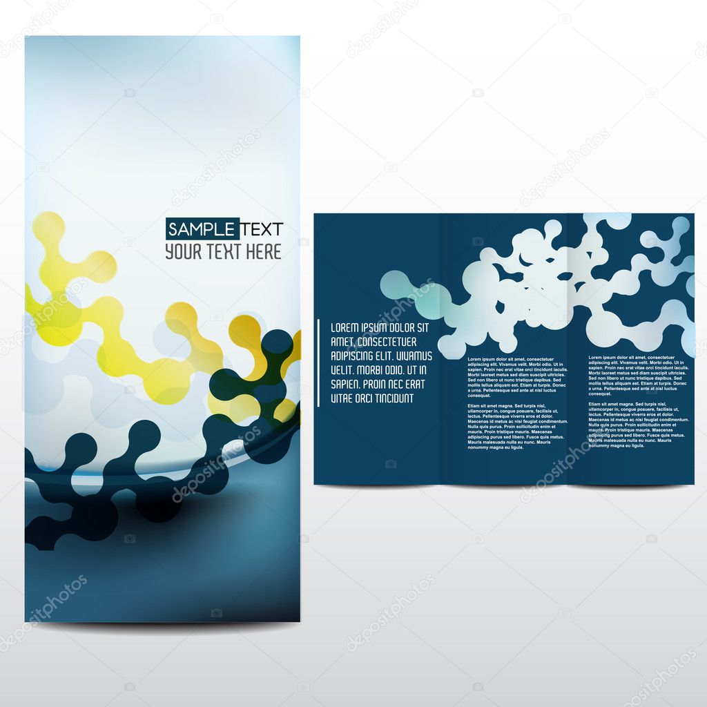 Blue brochure