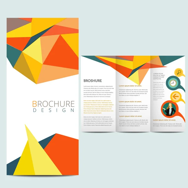 Brochura de negócios colorida — Vetor de Stock