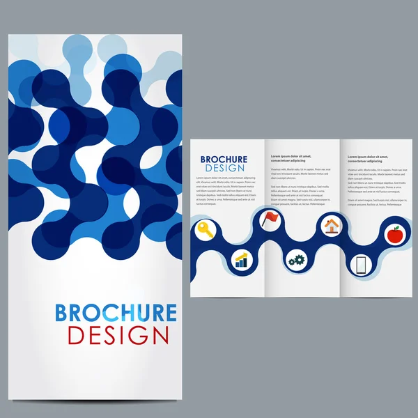 Vector brochure template design — Stock Vector