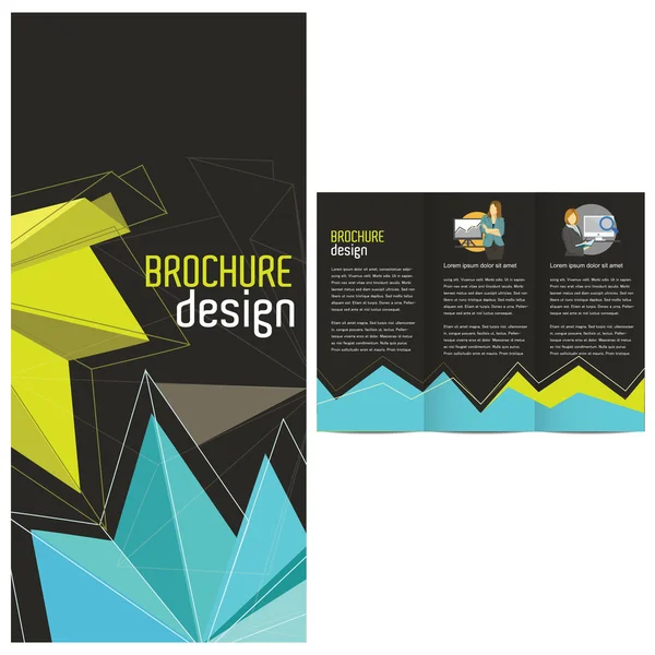 Modelo de design Tri-Fold —  Vetores de Stock