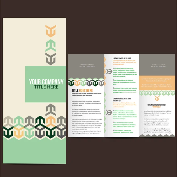 Conception de la brochure — Image vectorielle