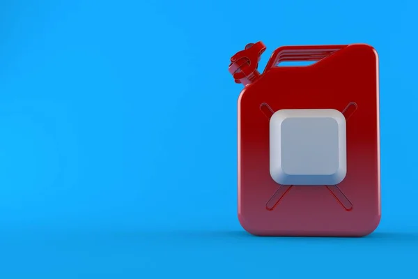 Petrol Canister Computer Key Isolated Blue Background Illustration — 스톡 사진