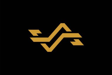 VA harfi logo tasarım vektörü. Monogram VA soyut logosu.