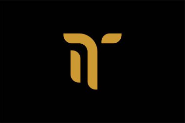 Harf IT logo tasarım vektörü. TI monogram logo sembolü.