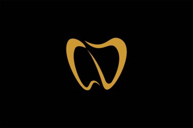 Diş sağlığı kliniği logosu tasarımı. Diş sağlığı işareti sembolü.