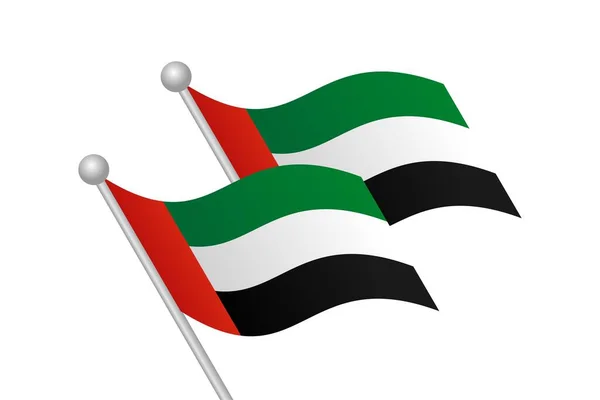 Uea National Day Template Banner Design Uni Emirat Arabische Flagge — Stockvektor