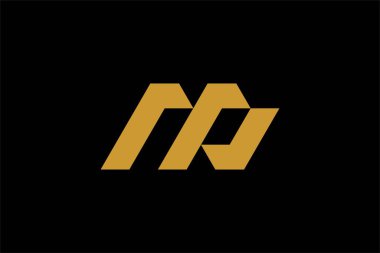 M harfi logo tasarım vektörü. M monogram işareti.