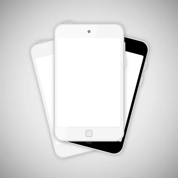 TabletPC på grå bakgrund — Stockfoto
