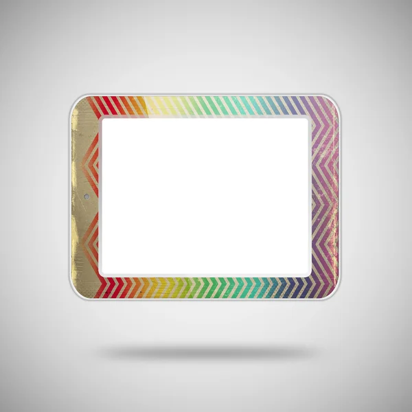 Tablet pc on gray background — Stock Photo, Image