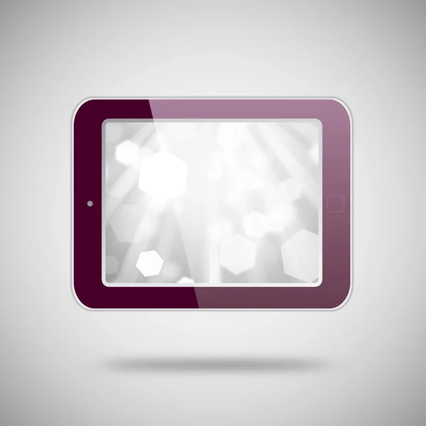 Tablet pc su sfondo grigio — Foto Stock