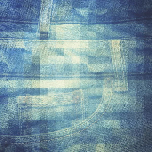 抽象的なグランジジーンズの背景 — ストック写真