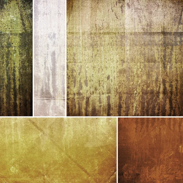 Colorful set of grunge paper texture — Stock Photo, Image