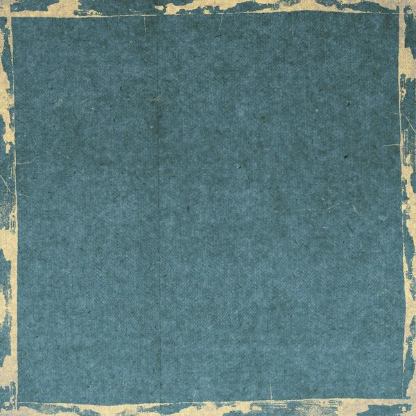 Grunge modrá textura papíru, vintage pozadí — Stock fotografie
