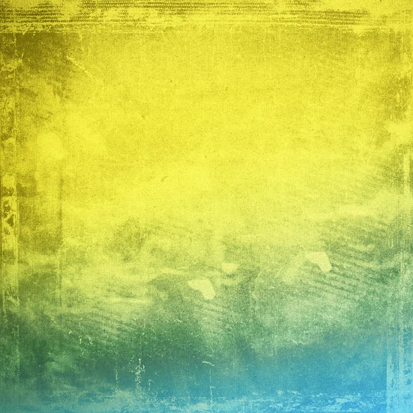 Blauwe en gele grunge papier textuur — Stockfoto