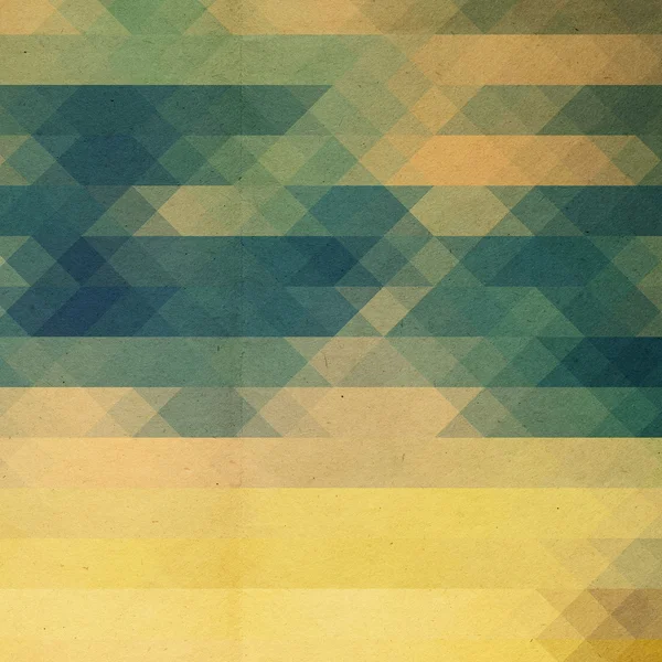 Green and yellow retro mosaic background — Stock Photo, Image