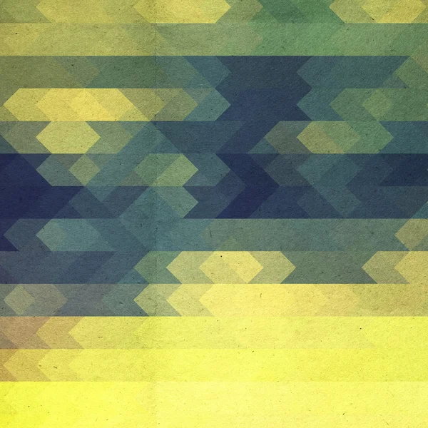 Verde e amarelo retro mosaico fundo — Fotografia de Stock