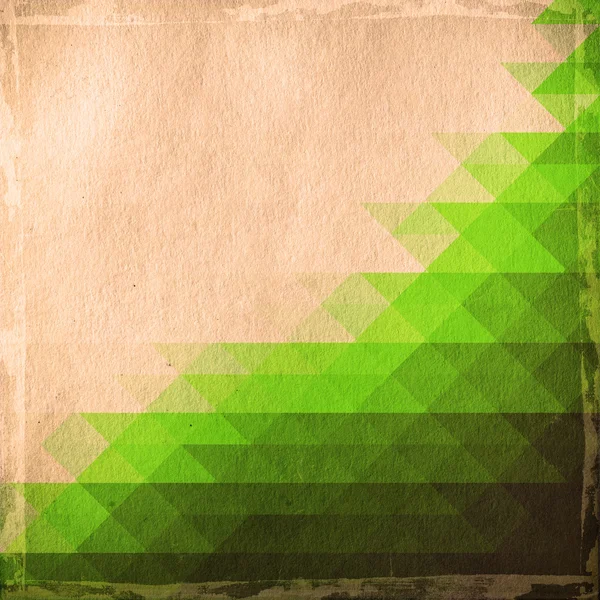 Zelená mozaika grunge papír textury — Stock fotografie