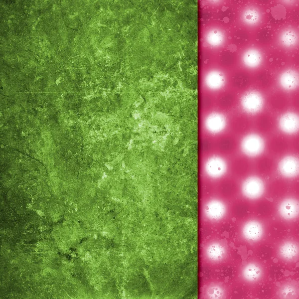 Papel verde grunge con borde de color — Foto de Stock