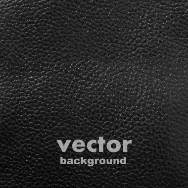 Black leather vector background