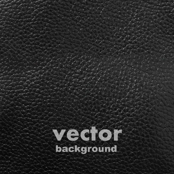 Zwart leer vector achtergrond — Stockvector