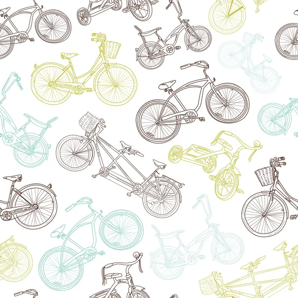 无缝自行车背景 — 图库矢量图片