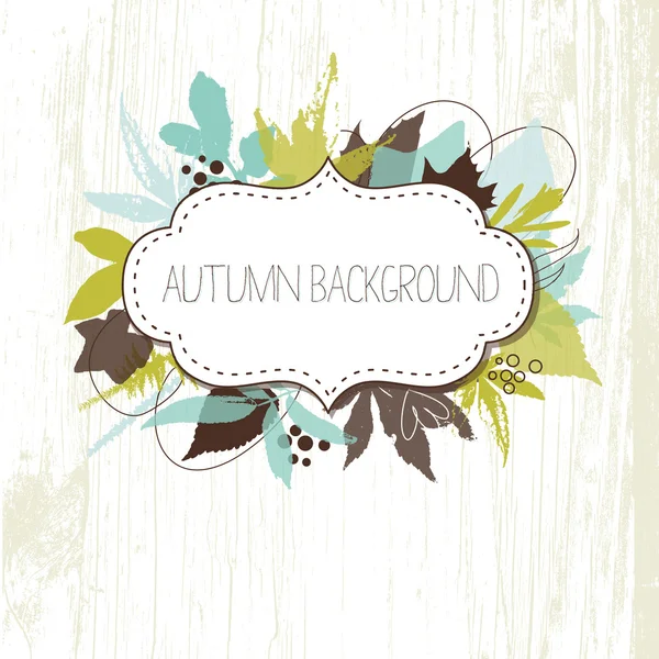 Autumn leaves background — Stock Vector