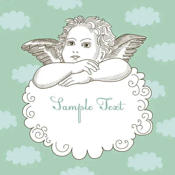 Vintage Angel — Stock Vector