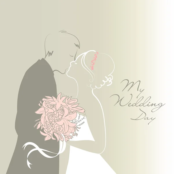 Fondo de boda — Vector de stock